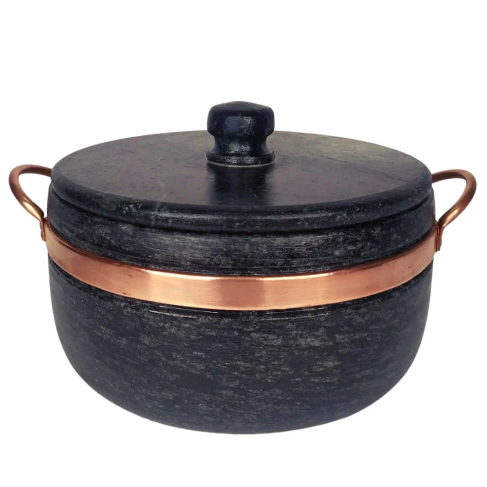 Juego de 14 ollas de esteatita